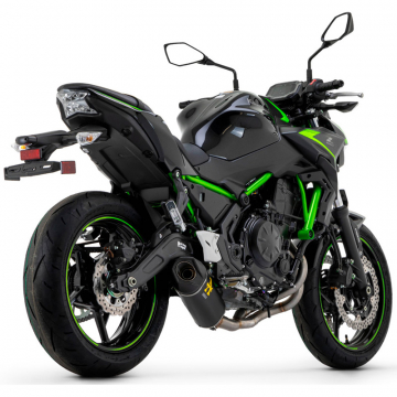 view Arrow 71961AKNW Indy Race Evo Full Exhaust, Dark for Kawasaki Ninja 650 / Z650 '21-