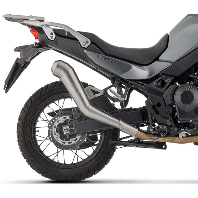Arrow 72002DR Dakar Replica Racing Exhaust, Nichrome for Honda