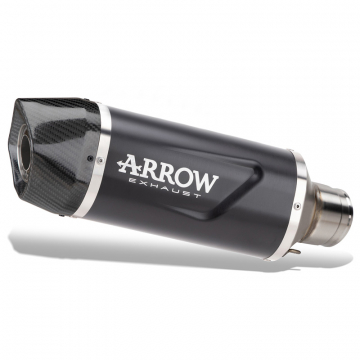 view Arrow 72645AKN Indy Race Evo Slip-on Exhaust, Aluminum Dark for Honda XL750 Transalp '23-'24