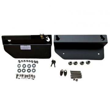 view Leather Works HDDY06-DB Quick Mount Brackets for Harley Dynas '06-'17