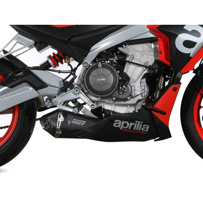 Mivv A.014.LDRB Delta Race Full Exhaust SS Black for Aprilia RS Tuono 660 20 Accessories International
