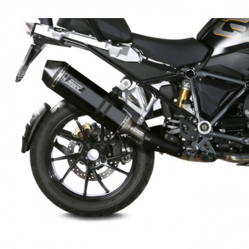 view Mivv B.034.LRB Speed Edge Slip-on Exhaust, Black Steel for BMW R1250GS/Adventure '19-