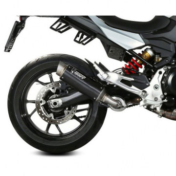 view Mivv B.038.LXBP GP Pro Slip-on Exhaust, Black Steel for BMW F900R '20-