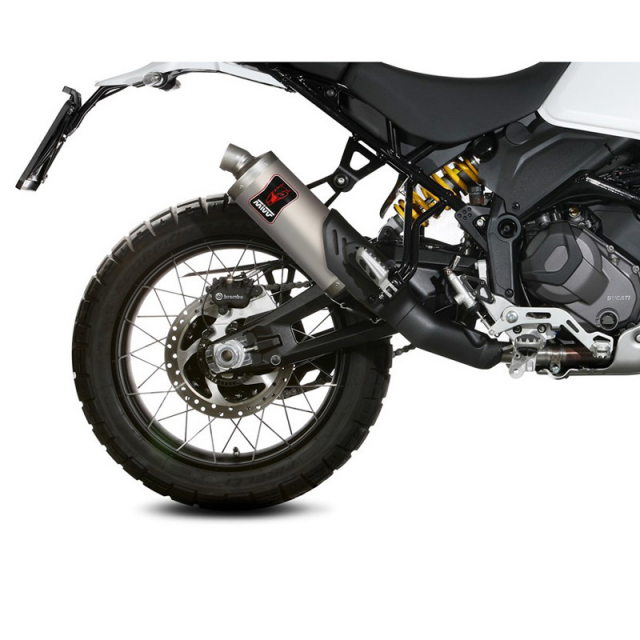 Mivv D.053.LDKT Dakar Slip-on Exhaust, Titanium for Ducati DesertX