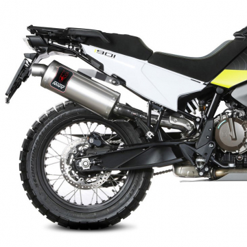 view Mivv HU.002.LEKX Dakar Slip-on Exhaust, Stainless Steel for Norden 901 '22-