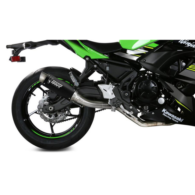 Mivv GP Pro Full Exhaust, Black Steel for Kawasaki Ninja 650/Z650