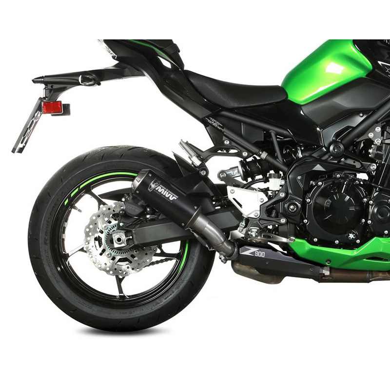 Mivv K.052.LM3B MK3 Slipon Exhaust, Black Steel for Kawasaki Z900 '20