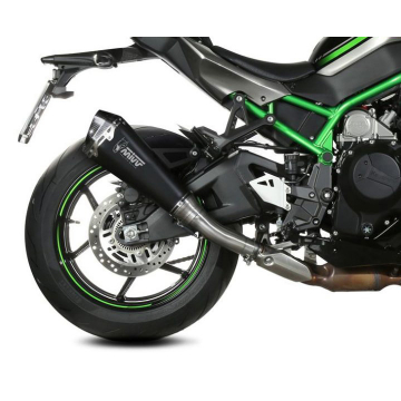 view Mivv K.053.LDRB Delta Race Slip-on Exhaust, Black Steel for Kawasaki Z H2/SE '20-