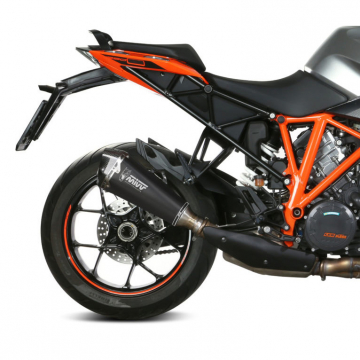 view Mivv KT.018.LDRB Delta Race Slip-on Exhaust, Black Steel for KTM 1290 Super Duke GT '16-