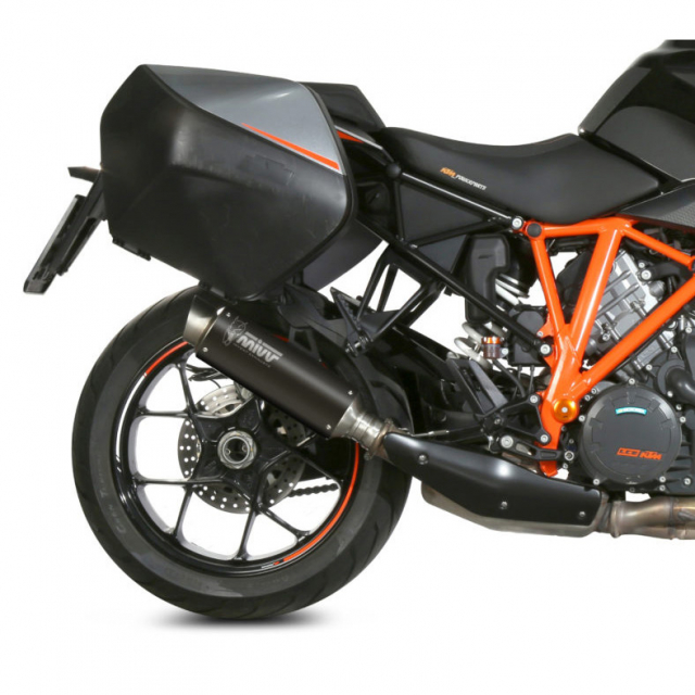 Mivv KT.018.LXBP GP Pro Slip-on Exhaust, Black Steel for KTM 1290