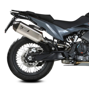 view Mivv KT.021.LRX Speed Edge Slip-on Exhaust, Stainless Steel for KTM 890 Adventure/R '20-