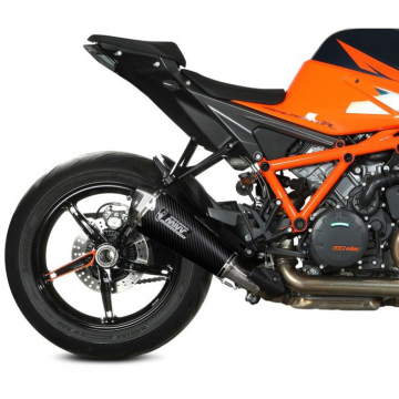 view Mivv KT.026.LDRC Delta Race Slip-on Exhaust, Carbon for KTM 1290 Super Duke '20-