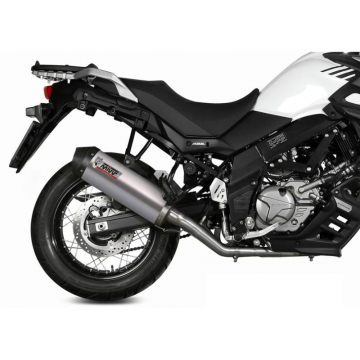 view Mivv S.049.LNC Oval Full Exhaust, Titanium for Suzuki V-Strom 650 '17-