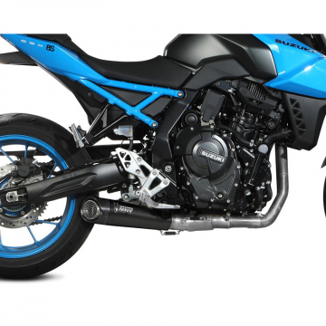 view Mivv S.062.SC5B X-M5 Full Exhaust, Black Steel for Suzuki GSX-8S '23-