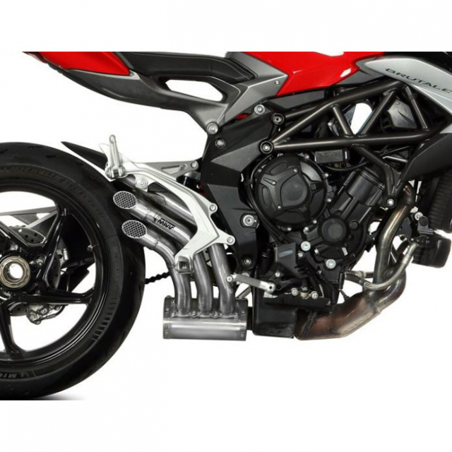 Mivv V.003.LHX Speed Edge Slip-on Exhaust, Stainless Steel for MV