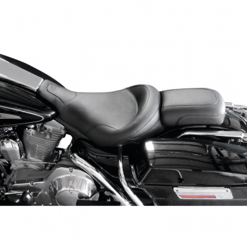view Mustang 75353 Standard Touring Solo Seat, Black Harley FLHT/FLTR '97-'07