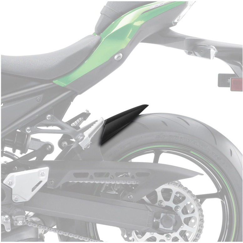 Puig 0022J Rear Fender Extension, Black for Kawasaki Z900/RS (2017