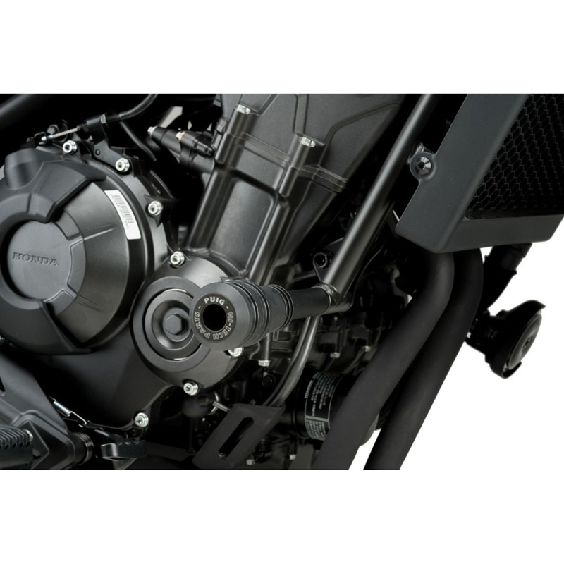 Puig 21045N Vintage 2.0 Frame Sliders, Black for Honda Rebel 500 (2017