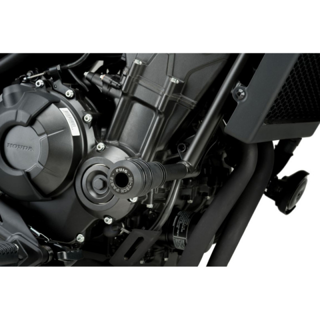 Puig 21045N Vintage 2.0 Frame Sliders, Black for Honda Rebel 500