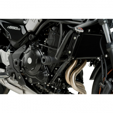 view Puig 21118N Vintage 2.0 Frame Sliders, Black for Kawasaki Z650RS (2022-)