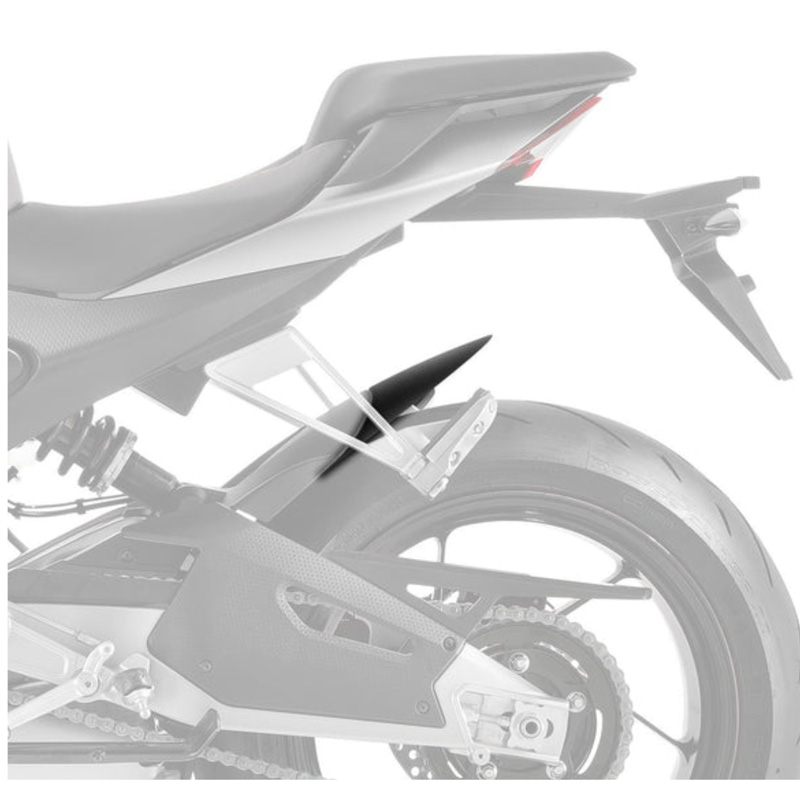 Puig 21152J Rear Fender Extension, Matte Black for Aprilia RSV4 Factory