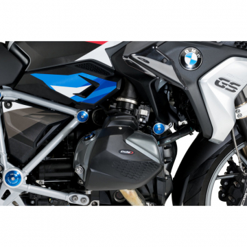 Puig 21364N Engine Covers, Black for BMW R1250GS/Adventure '19-'23