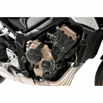 view Puig 21367N Engine Covers, Black for Honda CB650R / CBR650R (2021-)