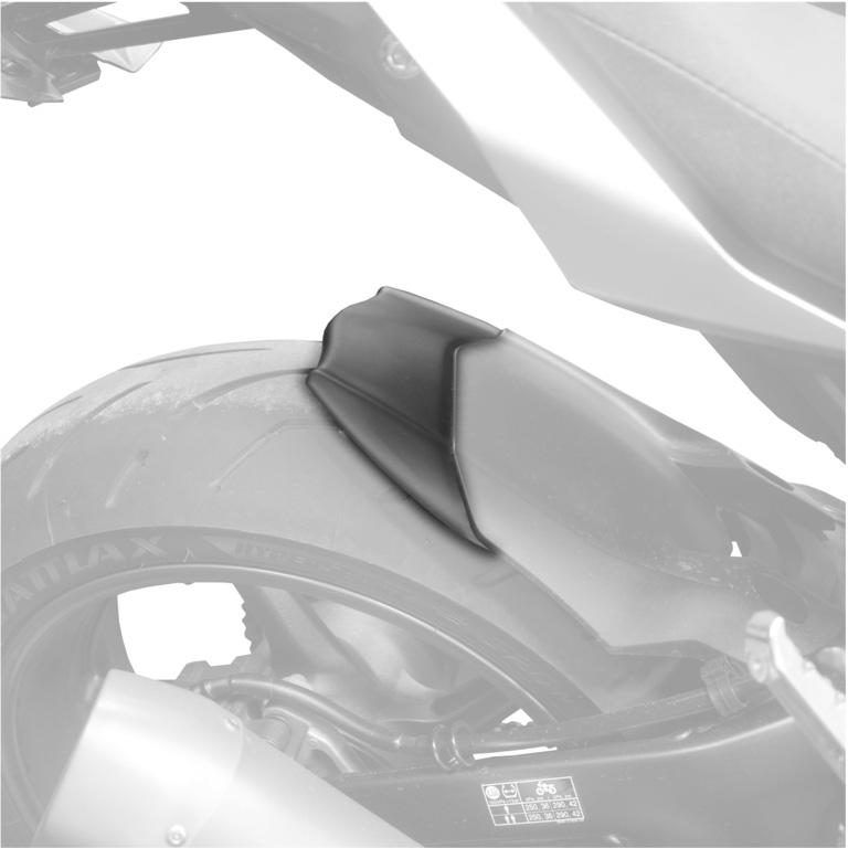 Puig 3508J Rear Fender Extension, Matte Black for Yamaha MT10 (2016