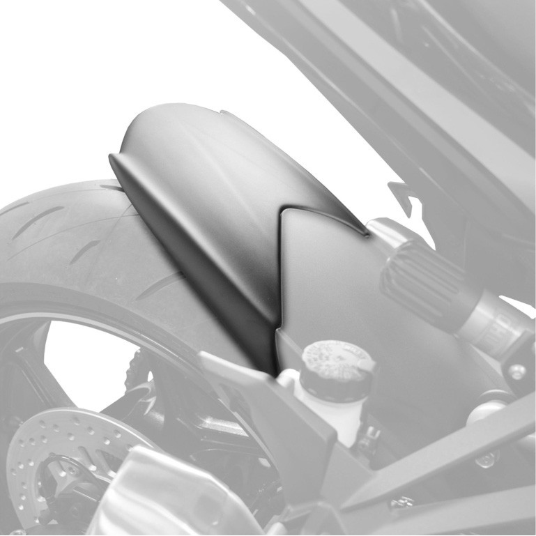 Puig 3677J Rear Fender Extension, Matte Black for Kawasaki Versys 1000