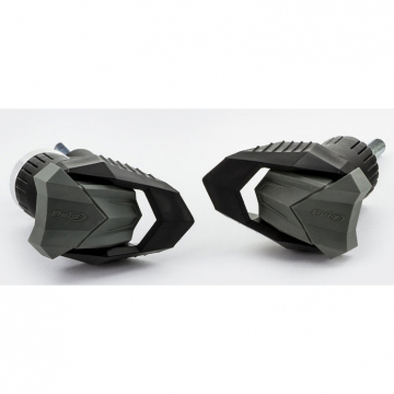 view Puig 9708N R19 Frame Sliders, Black for Kawasaki Ninja H2 SX (2018-)