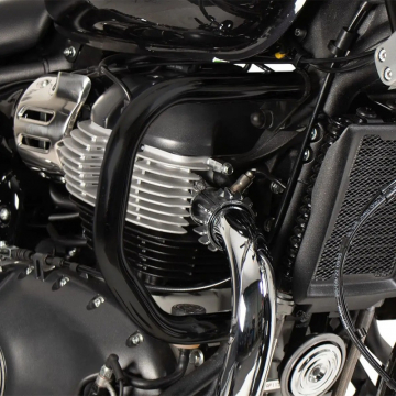 view Hepco & Becker 501.7651 00 01 Engine Guards, Black for Royal Enfield Super Meteor 650 '23-