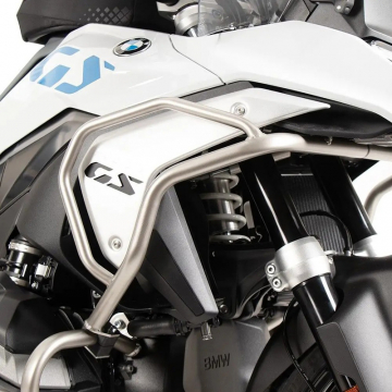 view Hepco & Becker 502.6532 00 22 Tank Guards, Stainless for BMW R1300GS (2024-)
