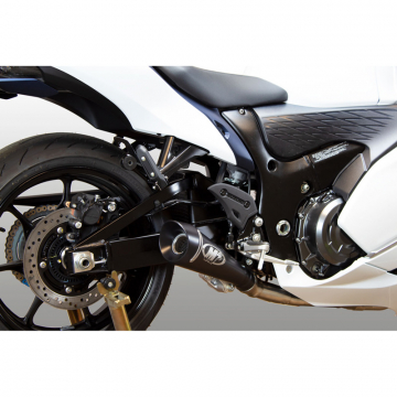 view M4 SU8362-GP19 Full System Exhaust with Black GP19 Muffler for Suzuki Hayabusa (2021-)