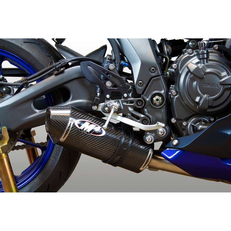 M4 YA6814 Full System Exhaust Carbon Fiber Muffler for Yamaha YZF R7 21 Accessories International