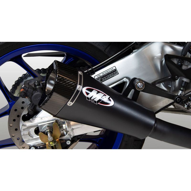 M4 YA9942-CE RM1 Half System Exhaust, Black for Yamaha YZF-R1