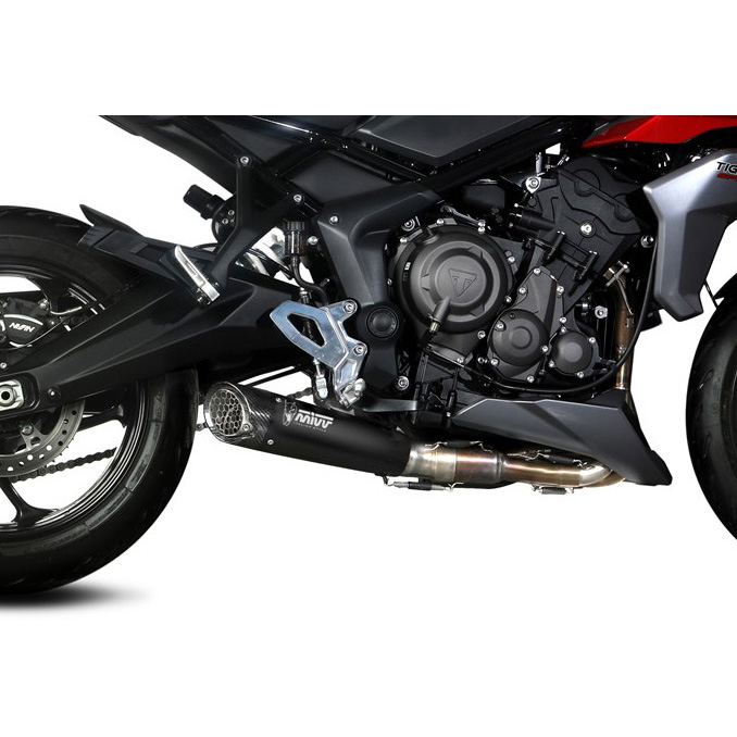 Mivv T.022.SC5B X-M5 Full Exhaust, Black for Triumph Tiger Sport