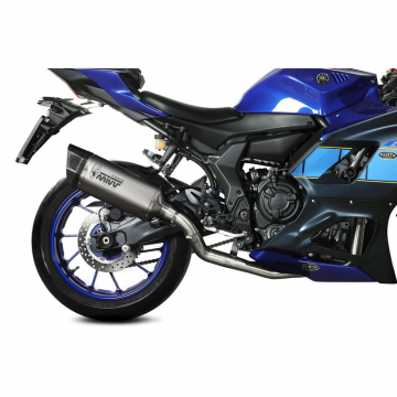view Mivv X.YA.0012.SR1T Evo Full Exhaust, Stainless Steel for Yamaha YZF-R7 (2021-)