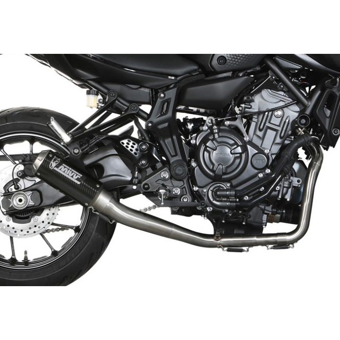 Mivv Y.045.SM3C MK3 Full Exhaust, Carbon for Yamaha MT-07/FZ-07