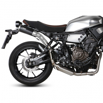 view Mivv Y.052.LGB Ghibli Full Exhaust, Black Steel for Yamaha XSR700 (2016-2020)