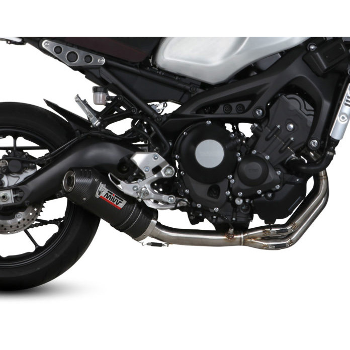 Mivv Y.054.L3C Oval Full Exhaust, Carbon for Yamaha XSR900 (2016