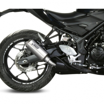 view Mivv Y.055.SM3X MK3 Slip-on Exhaust, Stainless Steel for Yamaha MT-03 (2016-2024)