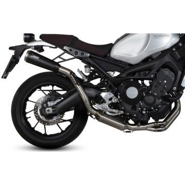view Mivv Y.056.LGB Ghibli Full Exhaust, Black Steel for Yamaha XSR900 (2016-2020)
