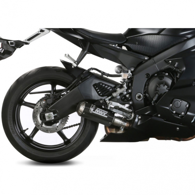 Mivv Y.063.LM3C MK3 Slip-on Exhaust, Carbon for Yamaha YZF-R6