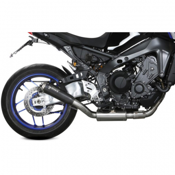 view Mivv Y.066.LC4B X-M1 Full Exhaust, Black Steel for Yamaha MT-09/FZ-09 '21-'23