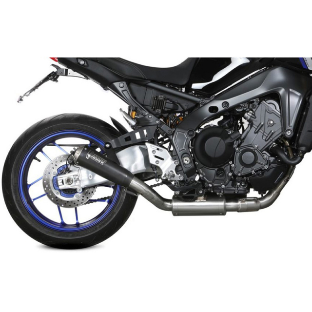 Mivv Y.066.LC4B X-M1 Full Exhaust, Black Steel for Yamaha MT-09/FZ