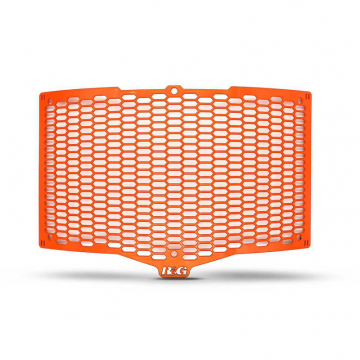 view R&G RAD0285PROOR PRO Radiator Guard, Orange for KTM RC 390 / 125 / 200 (2022-)