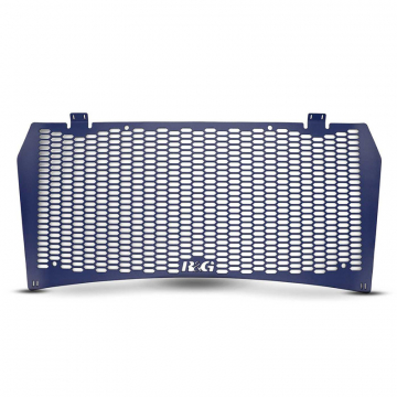 view R&G RAD0286PRODKBLUE PRO Radiator Guard, Matte Dark Blue for Aprilia Tuareg 660 '22-
