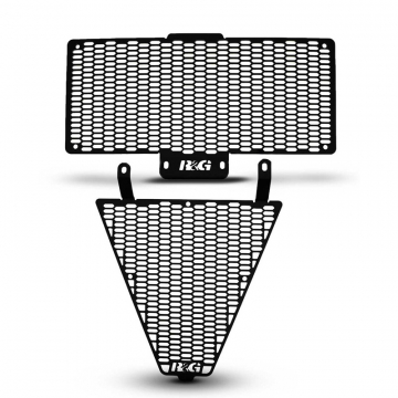 view R&G RAD0308PROBK PRO Radiator Guards, Matte Black for Ducati Streetfighter V2 '22-