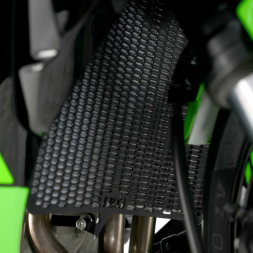 R&G RAD0314PROBK PRO Radiator Guard, Matte Black for Kawasaki ZX-6R '19-'21 & '24-