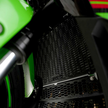 view R&G RAD0333PROBK PRO Radiator Guard, Matte Black for Kawasaki ZX-4R(R) (SE) '24-
